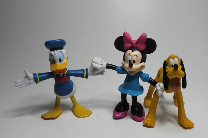 Disney Donald Duck Minnie Maus Pluto Figur Sammlerstück RAR