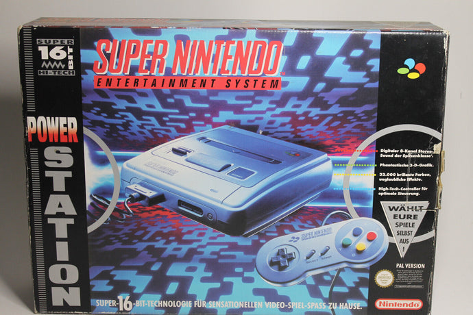 Nintendo Super Famicom Power Station - SNES - OVP Styropor toller Zustand