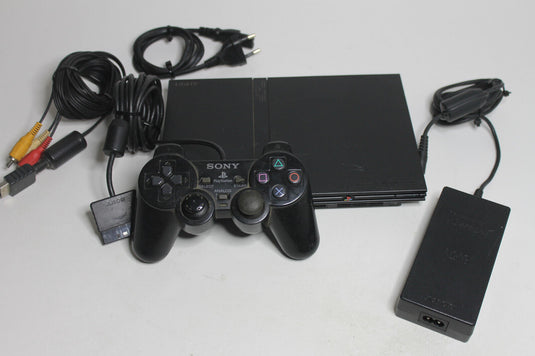 Sony Playstation 2 Konsole Slim Set - Schwarz (SCPH-70001)