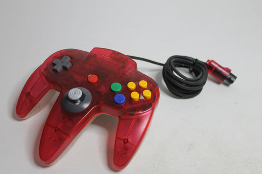 N64 Controller Watermelon Red Sehr Gut Transparent Rot Original Nintendo Gamepad