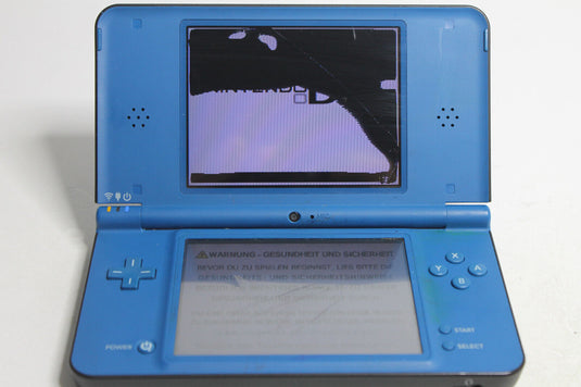 Nintendo DSi XL 256MB Blau Handheld-Spielkonsole (PAL) mit Bildschirmfehler