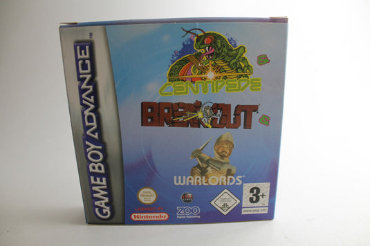 3 in 1: Breakout / Centipede / Warlords (Nintendo Game Boy Advance, 2005)