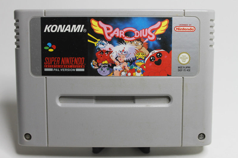 Laden Sie das Bild in Galerie -Viewer, Parodius Spiel SNES Spiel nur Modul Super Nintendo Entertainment System
