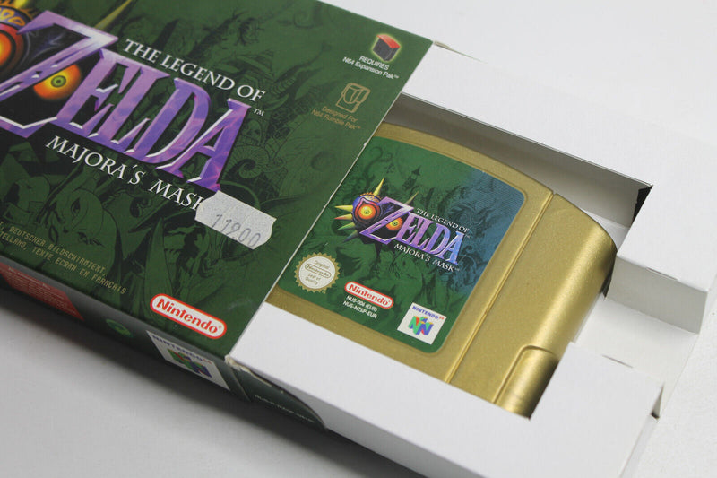 Laden Sie das Bild in Galerie -Viewer, The Legend of Zelda: Majora&#39;s Mask (Nintendo 64) OVP Spieleberater CIB Sammler
