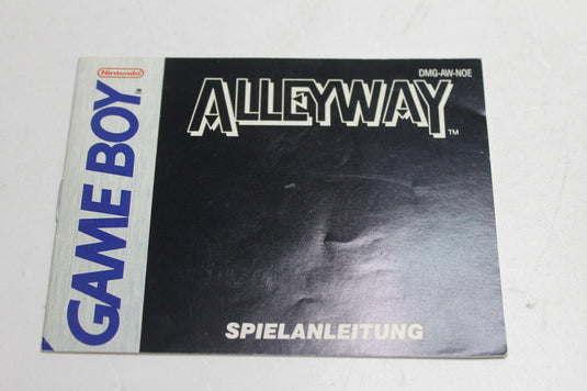 Nintendo Game Boy Alleyway Anleitung