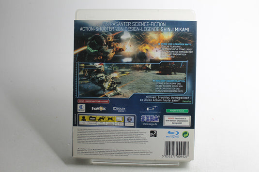 Vanquish (Sony PlayStation 3, 2010) 3D Cover