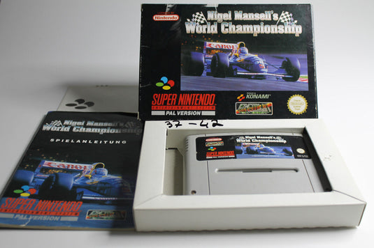 SNES - Indy Car featuring Nigel Mansell - OVP guter Zustand