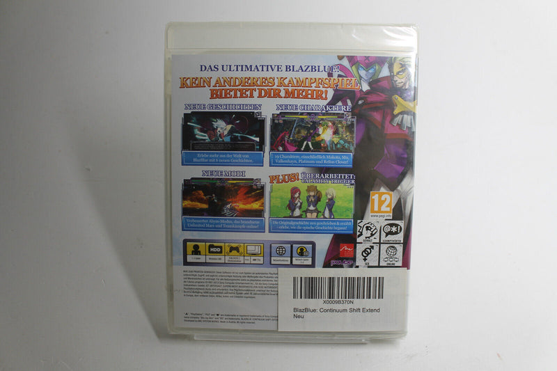 Laden Sie das Bild in Galerie -Viewer, BlazBlue: Continuum Shift Extend (Sony PlayStation 3, 2012) NEU SEALED VGA WATA
