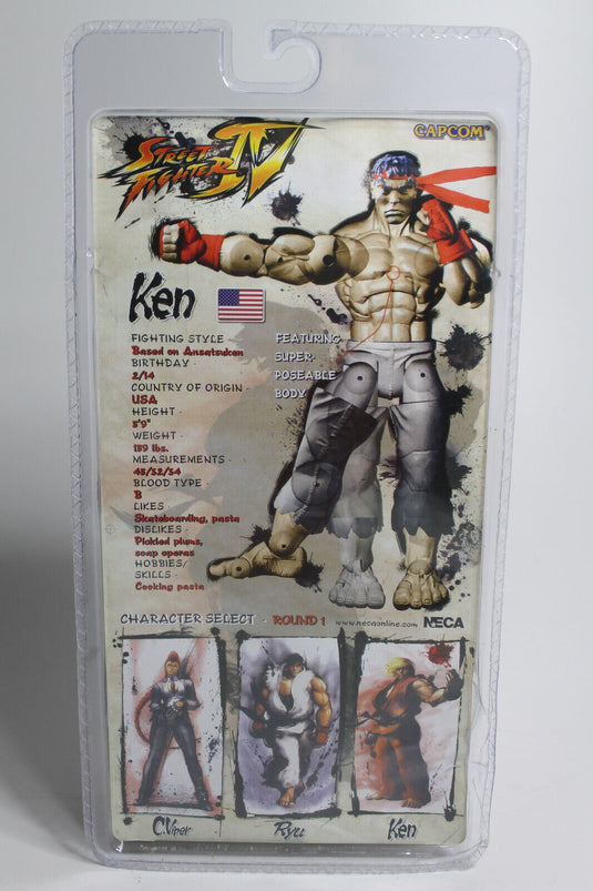 Neca Ken - Street Figher IV - Action Figur - Sammlungsstück - Selten