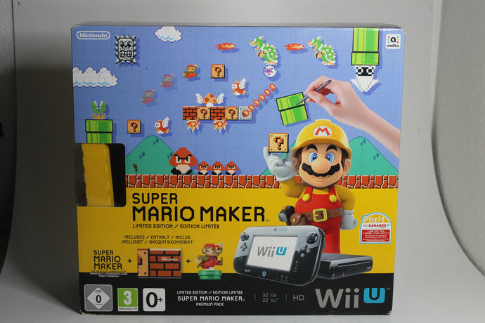 Nintendo Wii U Super Mario Maker 32GB Spielekonsole - Schwarz TOP OVP