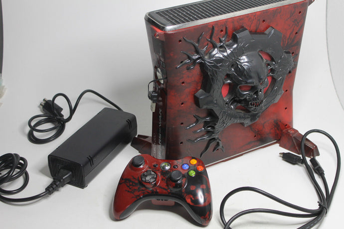 Microsoft Xbox 360 S Gears of War 3 Limited Edition 320 GB Rot & Schwarz...