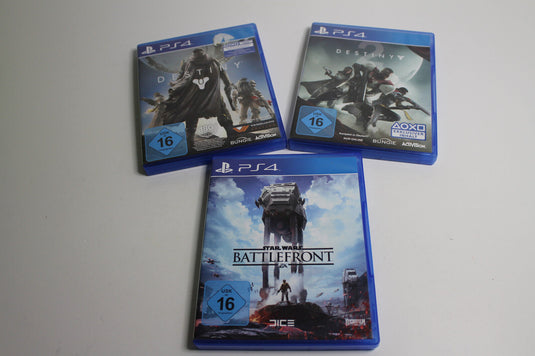 3x PS4 Playstation 4 - Destiny 1 & 2 - Star Wars Battlefront