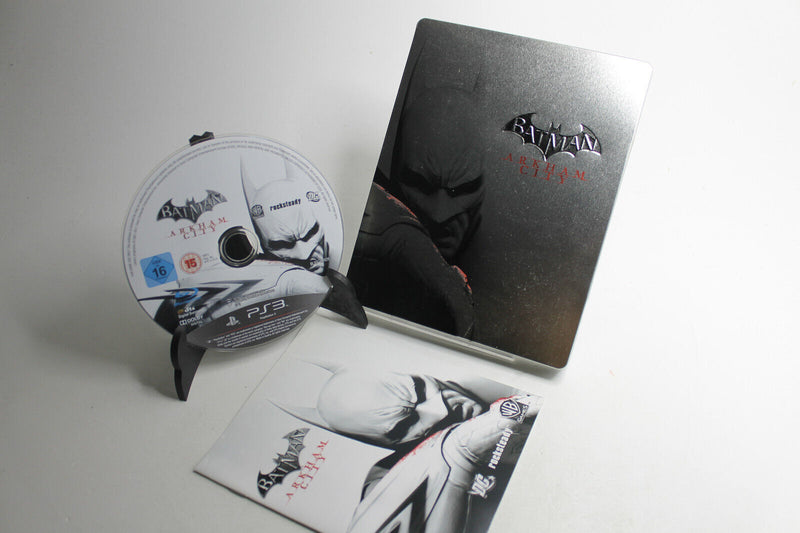 Laden Sie das Bild in Galerie -Viewer, Batman: Arkham City Steelbook PS3 PlayStation 3 Spiel + Anleitung Zustand Gut
