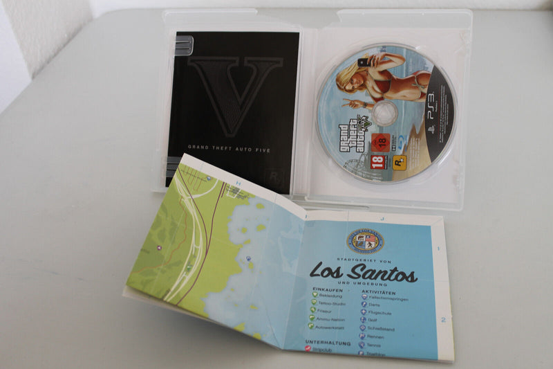 Laden Sie das Bild in Galerie -Viewer, Grand Theft Auto V GTA PS3 (Sony Playstation 3) - Top  - mit Handbuch + Map
