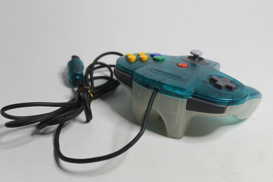 N64 Controller unausgeleiert Transparent Blau-Weiss Clear Blue