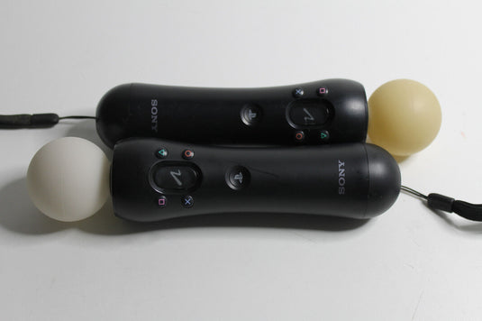 2x Sony 908678 PlayStation 3 Move Motion Controller - Schwarz