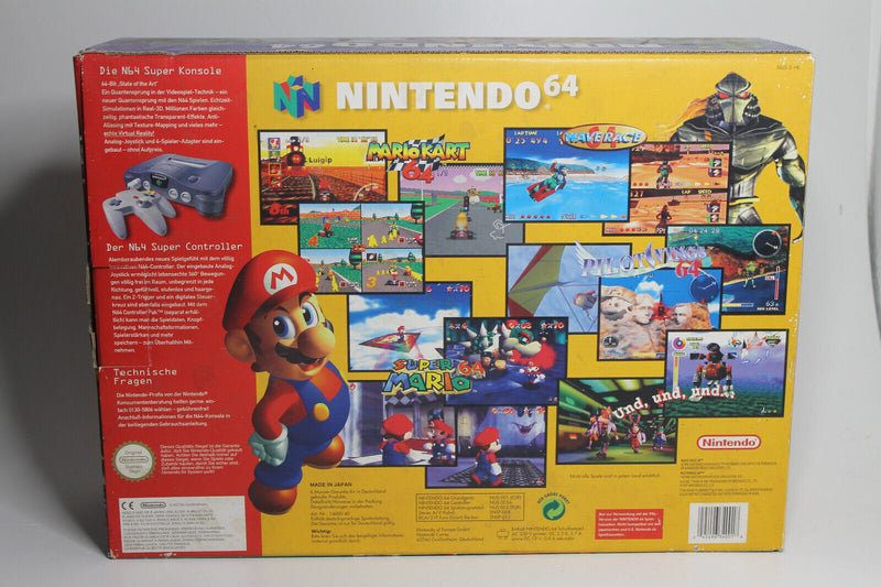 Laden Sie das Bild in Galerie -Viewer, Nintendo 64 - N64 Konsole - mit Original Controller - OVP - Toller Zustand
