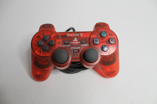 Original Playstation 2 Controller rot transparent PS2 Dualshock Getestet