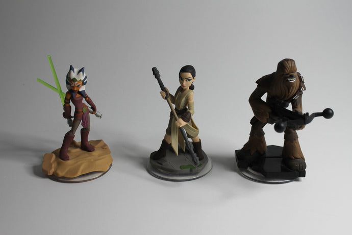 Disney Infinity Figur - Ahsoka - Rey - Chewbacca Star Wars Figuren