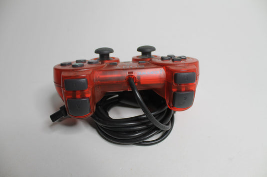 Original Playstation 2 Controller rot transparent PS2 Dualshock Getestet