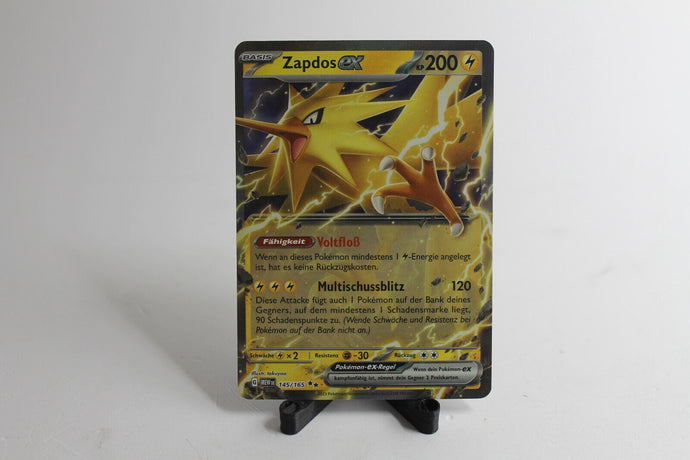 Pokemon Karte: Zapdos EX 145/165 Mew 151 | Double Rare | Near Mint | Deutsch