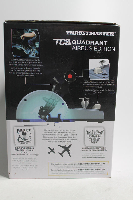 Thrustmaster TCA Quadrant Airbus Edition Schubhebel -  Blau/Schwarz Neuwertig