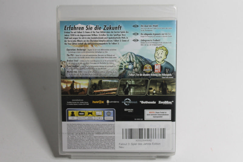 Laden Sie das Bild in Galerie -Viewer, Fallout 3 Game of The Year Edition Playstation 3 PS3 - SEALED - VGA PSA
