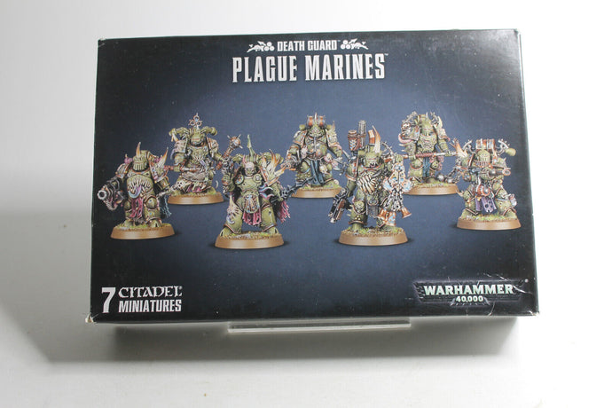 Death Guard - 7x Plague Marines - Warhammer 40k - 90 % vollständig