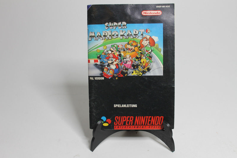 Laden Sie das Bild in Galerie -Viewer, Super Mario Kart SNES Spielanleitung Handbuch Deutsch PAL Super Nintendo NOE
