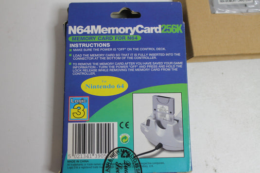 Performance Memory Card Nintendo 64 Controller Pak N64 256kb