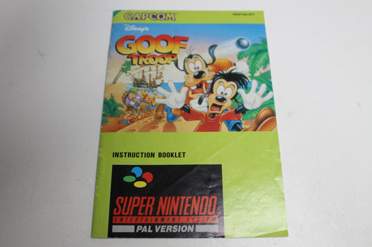 Goof Troop Super Nintendo SNES Anleitung