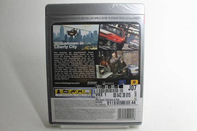 Laden Sie das Bild in Galerie -Viewer, Grand Theft Auto IV (Sony PlayStation 3, 2009) NEU SEALED VGA WATA
