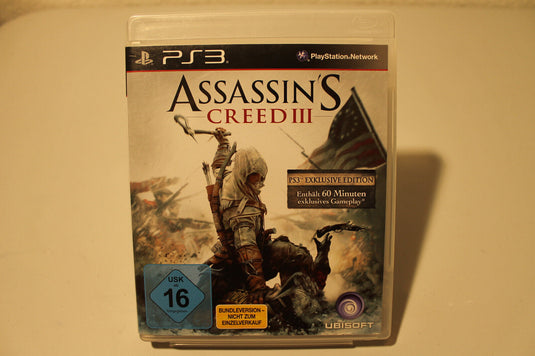 Assassin's Creed III PS3 (Sony Playstation 3) - Top Zustand - mit Handbuch