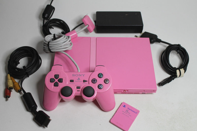 Laden Sie das Bild in Galerie -Viewer, TOP! Sony Playstation 2 Slim Konsole pink rosa + 1 original Controller usw. Ps2
