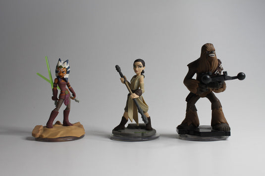 Disney Infinity Figur - Ahsoka - Rey - Chewbacca Star Wars Figuren