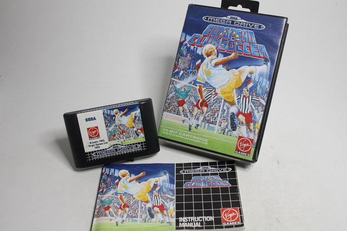 SEGA Mega Drive Spiel - European Club Soccer mit OVP