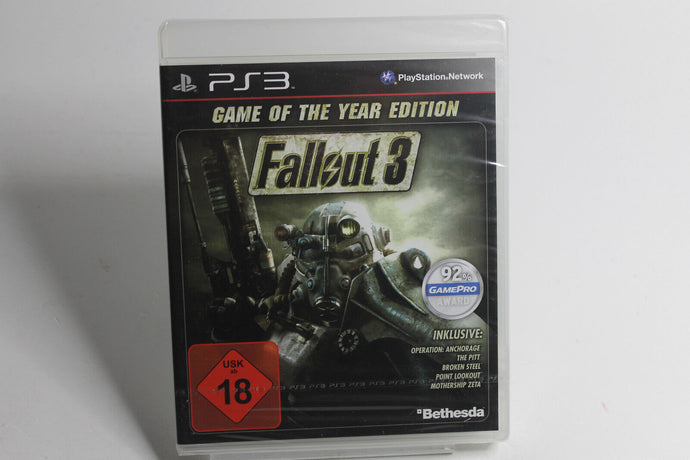 Fallout 3 Game of The Year Edition Playstation 3 PS3 - SEALED - VGA PSA