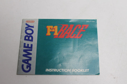 F-1 Race Nintendo Game Boy Anleitung