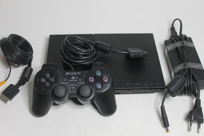 Sony Playstation 2 Konsole Slim Set - Schwarz (SCPH-70001)