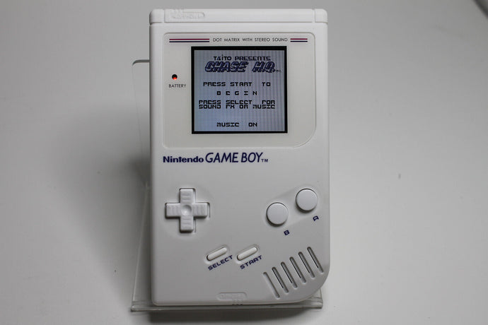 Nintendo Gameboy Classic weiß Handheld mit IPS V5 LCD-Display Mod - TOP Zustand