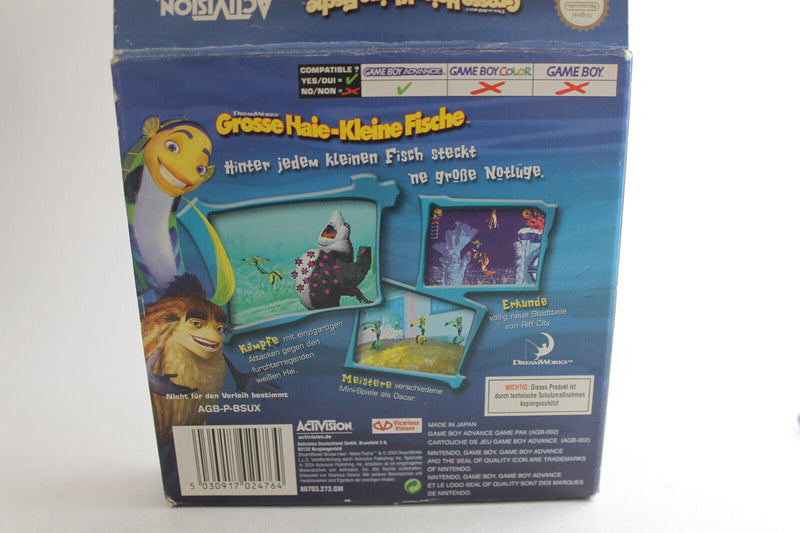 Laden Sie das Bild in Galerie -Viewer, Große Haie-Kleine Fische (Nintendo Game Boy Advance, 2004)
