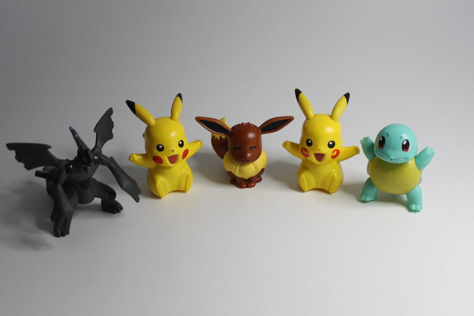 Pokemon Figuren Sammlung Pikachu Schiggy Evoli 2016/2018 Original