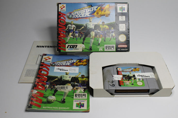 International Superstar Soccer 64 (Nintendo 64) mit OVP/Inlay/Handbuch Case